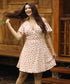 Vneck Cold Shoulder Mini Dress
